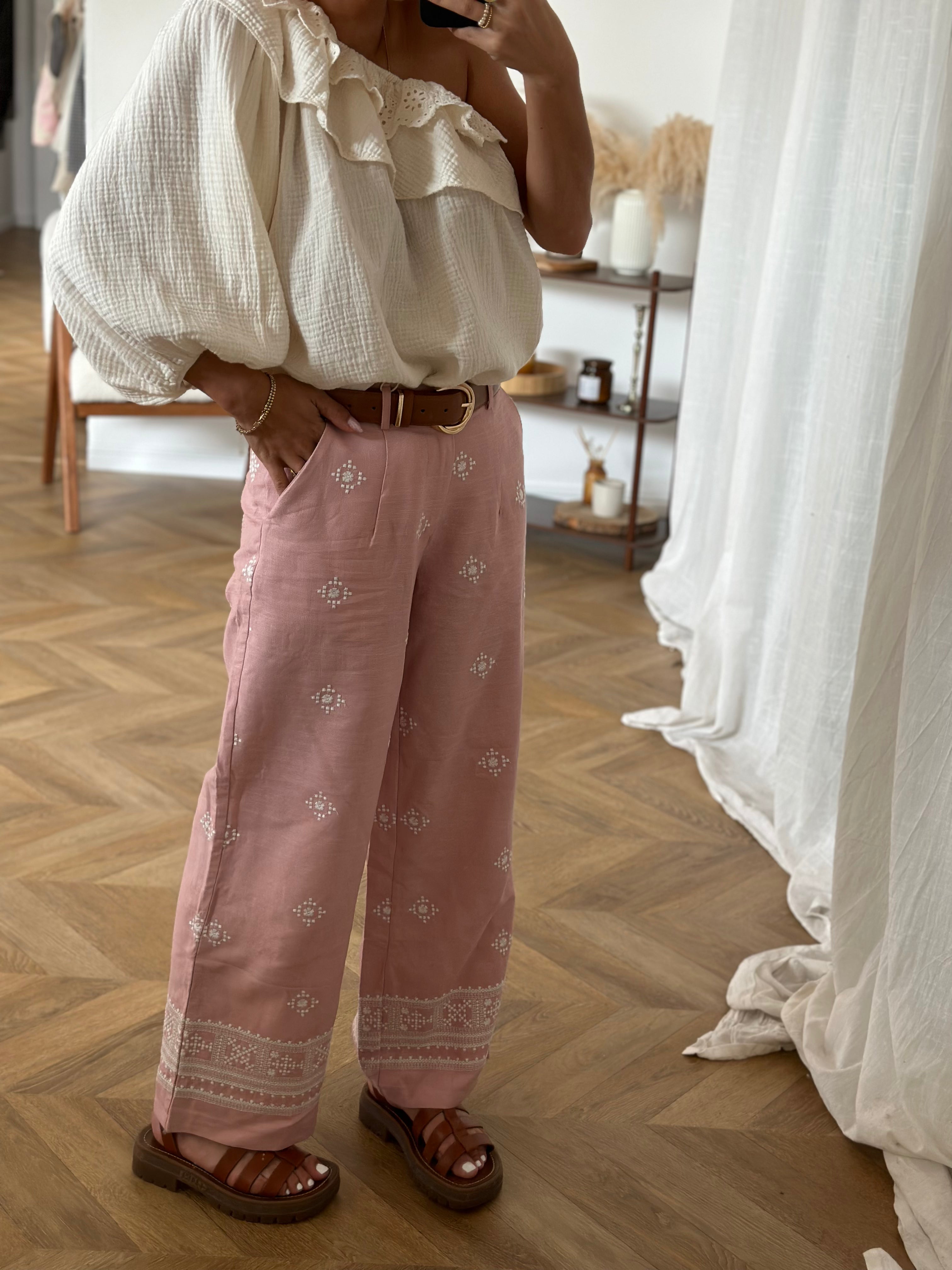 pantalones rosuá