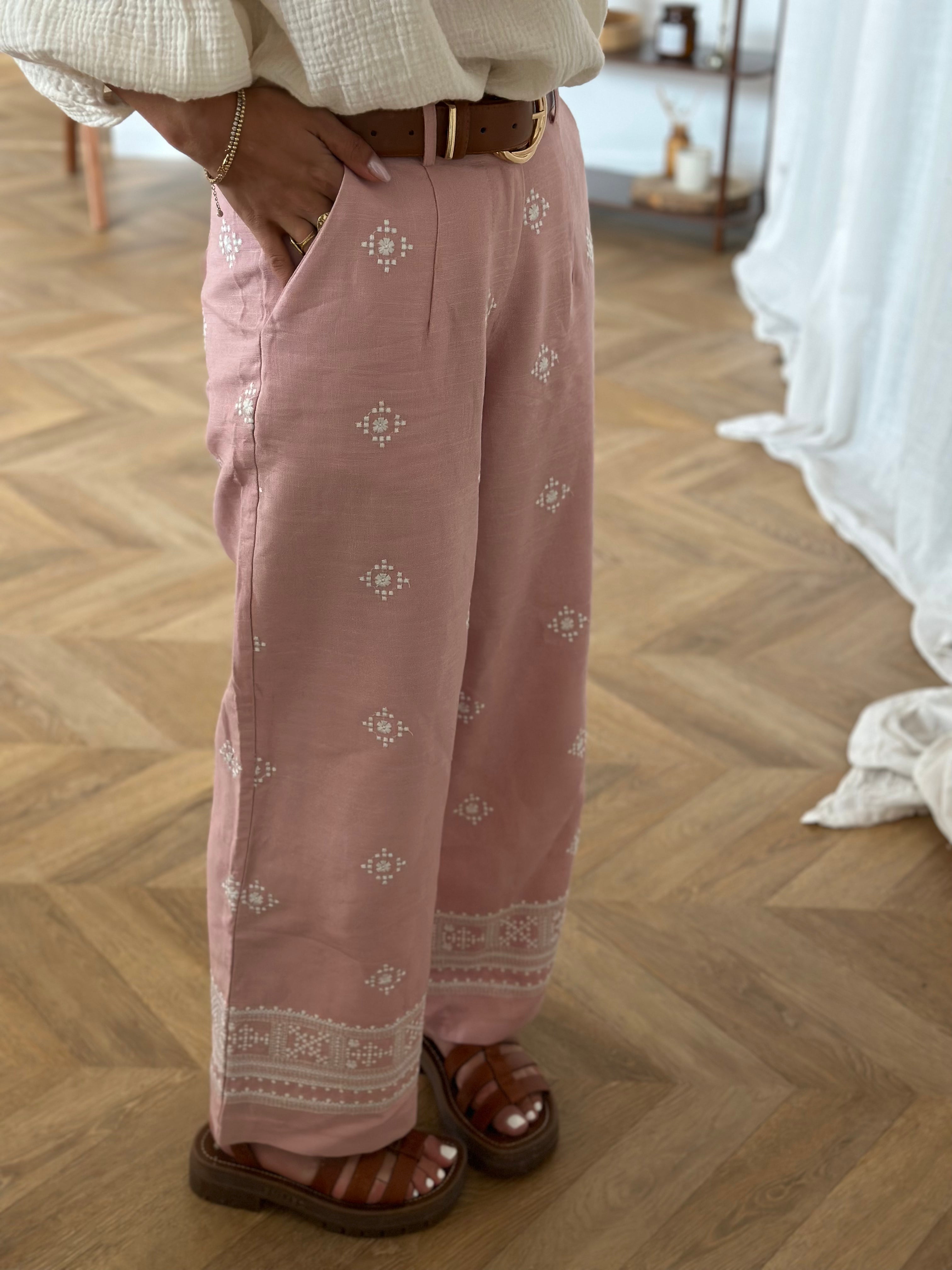 pantalones rosuá