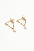 Boucles D'Oreilles Chaînette Anna - Perles De Culture
