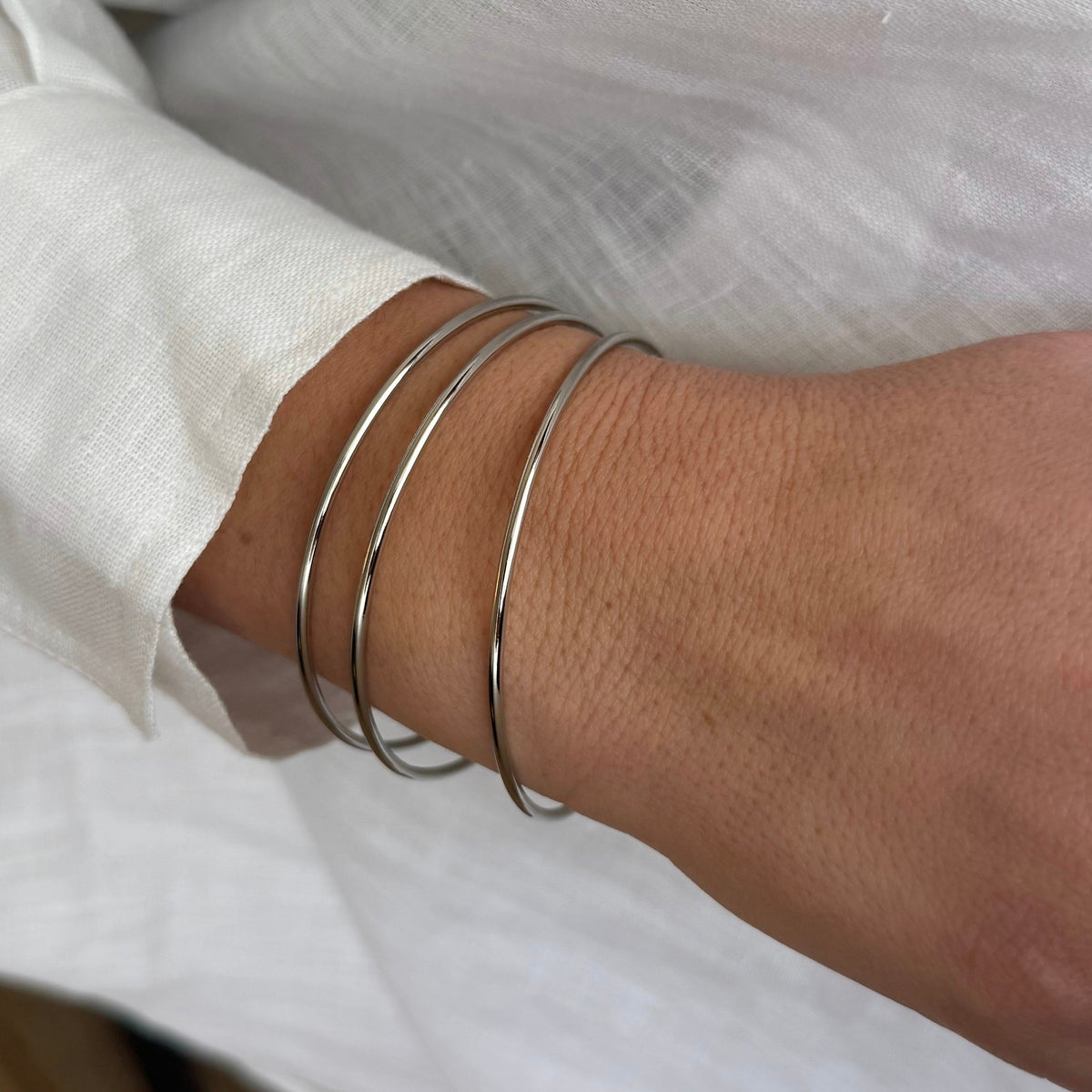 Set Of 3 Guapa Bracelet - Silver