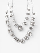 Double Satlite Platedado Necklace