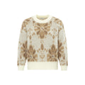 Alma Deia - Pull Jacquard Laine Mérinos - Blanc Cassé - Femme
