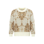 Alma Deia - Pull Jacquard Laine Mérinos - Blanc Cassé - Femme