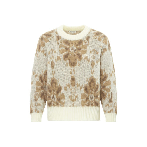 Alma Deia - Pull Jacquard Laine Mérinos - Blanc Cassé - Femme