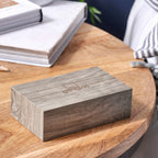 Reloj despertador Flip Click - Efecto madera de fresno blanco