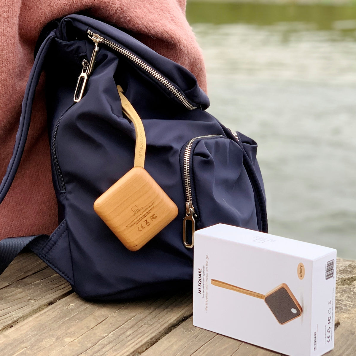 Altavoz Bluetooth MI Square - Cereza Natural
