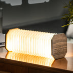 Lampe Smart Accordion - Noyer Naturel