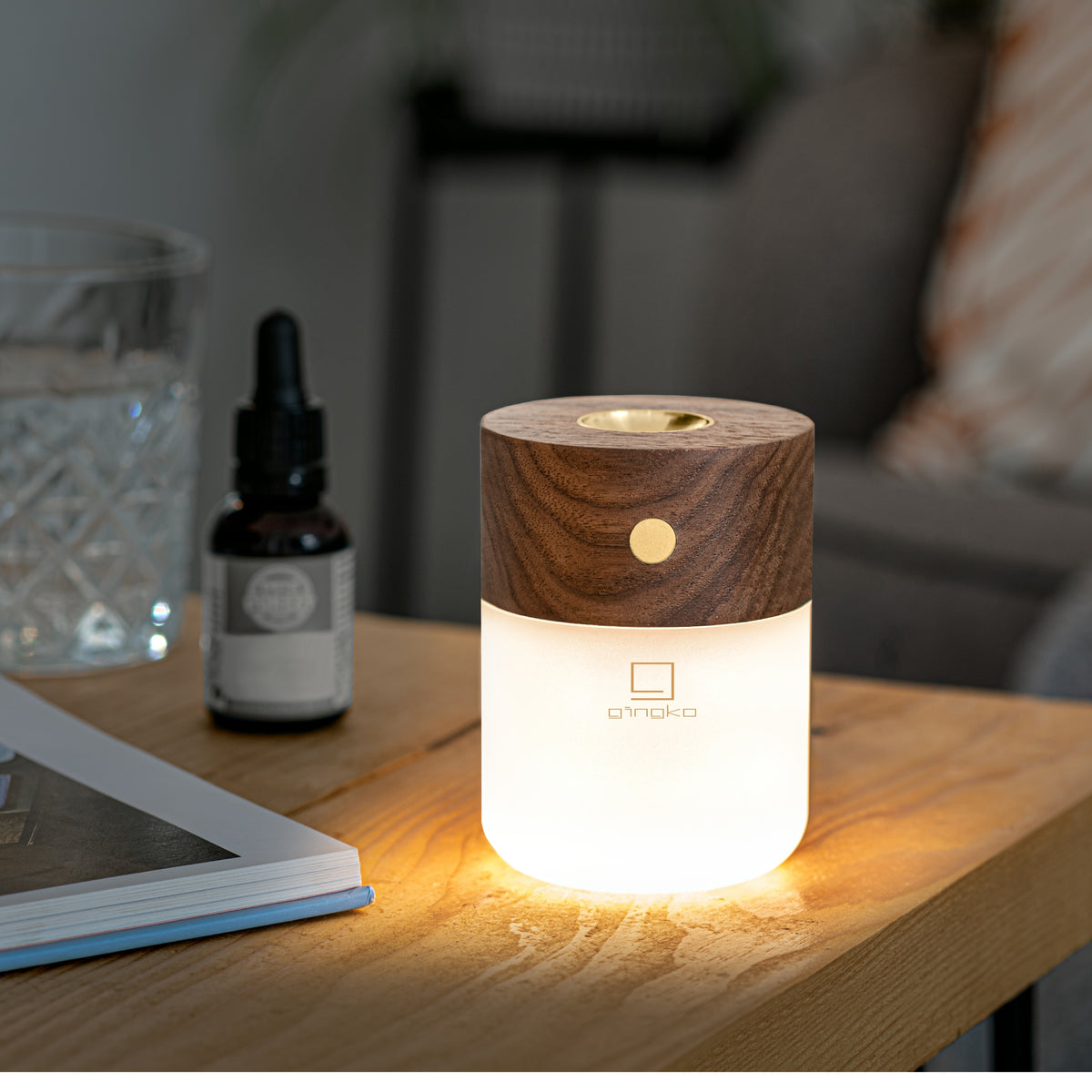 Lampe Smart Diffuser - Noyer