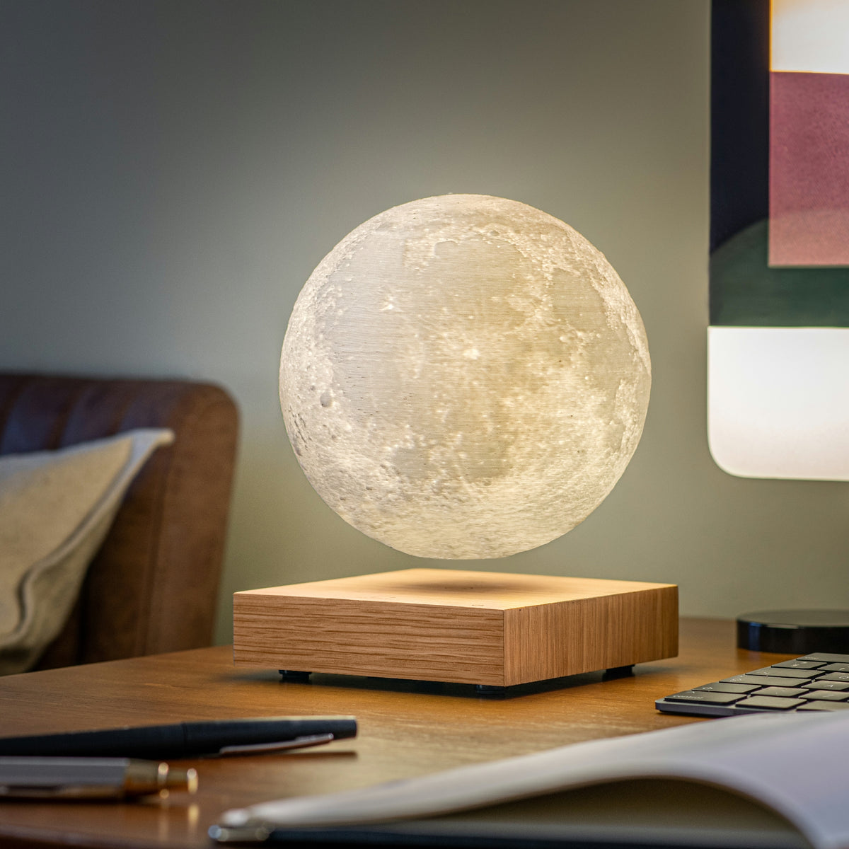Lampe Smart Moon - Frêne Blanc Naturel