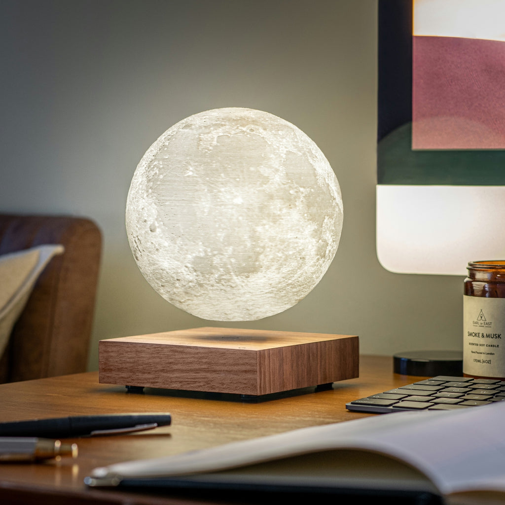 Lampe Smart Moon - Noyer Naturel