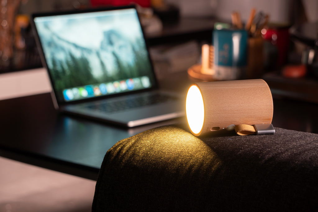 Enceinte Bluetooth Drum Light - Hêtre Naturel