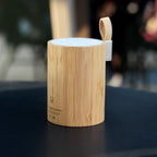 Enceinte Bluetooth Drum Light - Bambou Naturel