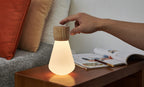 Lampe Ampoule Pentagon - Frêne Blanc - 2 Tailles