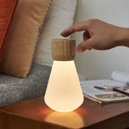 Lampe Ampoule Pentagon - Frêne Blanc - 2 Tailles