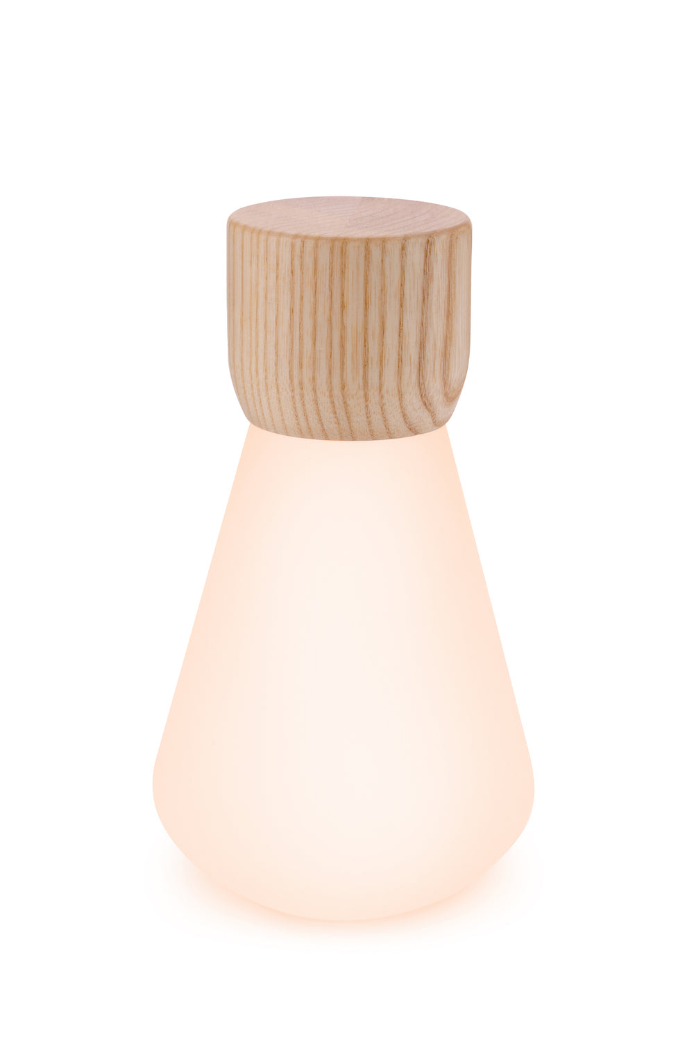Lampe Ampoule Pentagon - Frêne Blanc - 2 Tailles