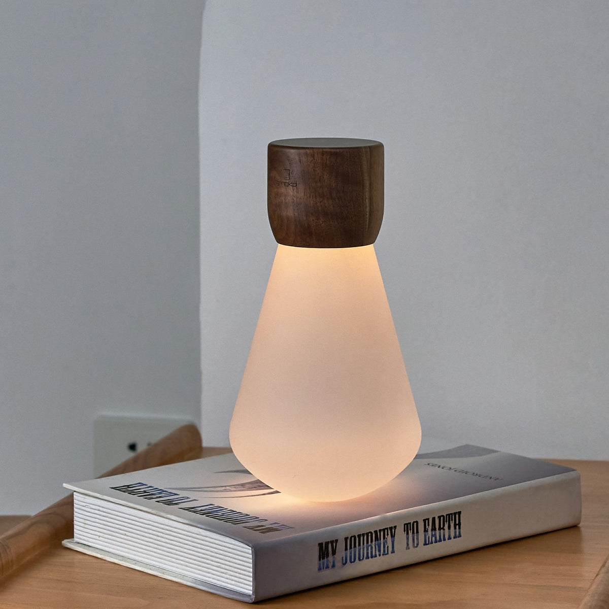 Lampe Ampoule Pentagon - Noyer Naturel - 2 Tailles