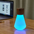 Lampe Ampoule Pentagon - Noyer Naturel - 2 Tailles