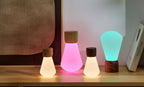 Lampe Ampoule Pentagon - Noyer Naturel - 2 Tailles