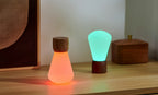 Lampe Ampoule Pentagon - Noyer Naturel - 2 Tailles