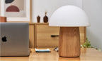 Lampe Champignon Alice - Frêne Blanc - 2 Tailles