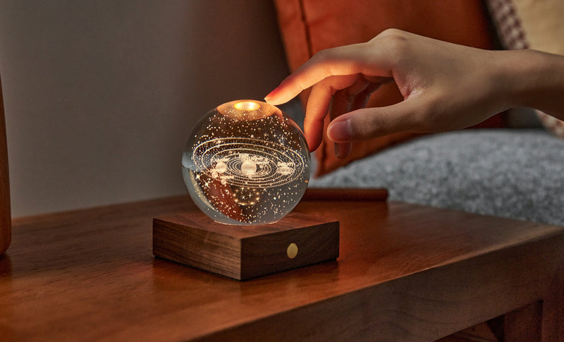 Gingko Design - Amber Crystal Light - Solar System