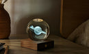 Diseño Gingko - Luz de cristal ámbar - Saturno