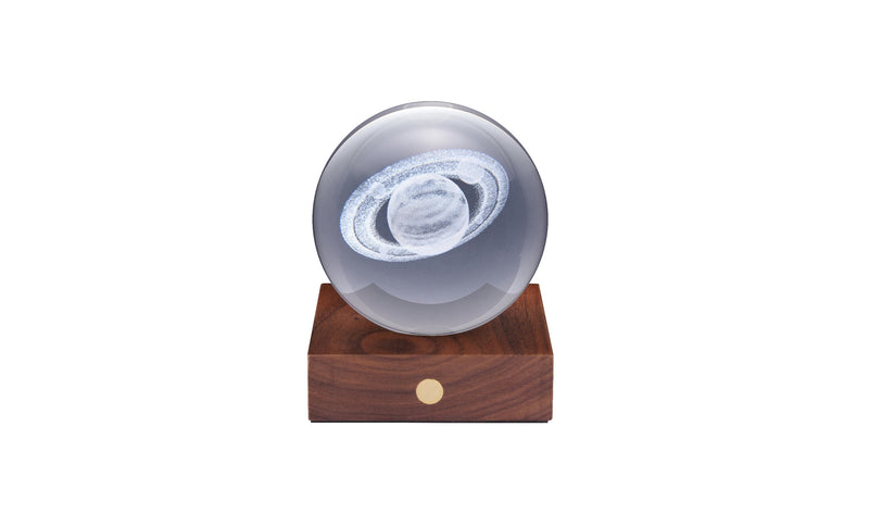 Diseño Gingko - Luz de cristal ámbar - Saturno