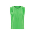 Alma Deia - Débardeur Plissé Coton Bio - Vert Prairie - Femme