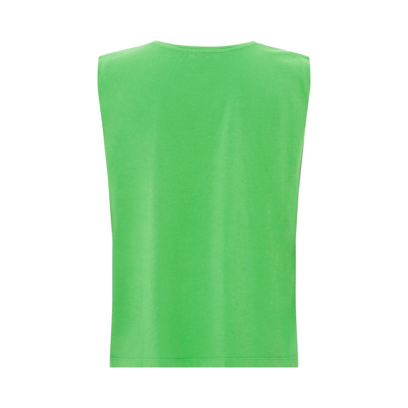 Alma Deia - Débardeur Plissé Coton Bio - Vert Prairie - Femme