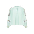 Alma Deia - Embroidered Blouse - Blue - Women