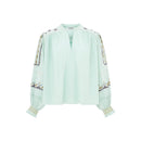 Alma Deia - Blouse Brodée - Bleu - Femme