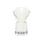 Alma Deia - Embroidered Kimono Dress - Off-White - Women