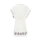 Alma Deia - Embroidered Kimono Dress - Off-White - Women