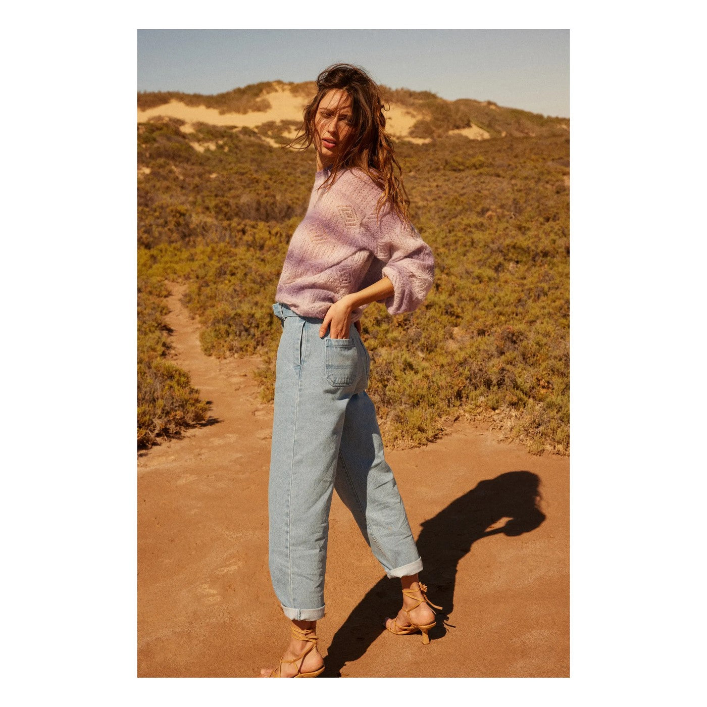 Alma Deia - Open-Knit Mohair Jumper - Violet - Women