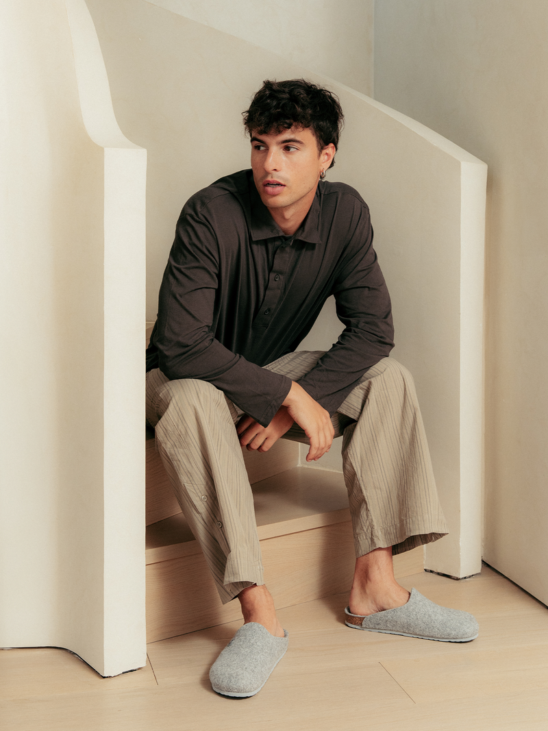 Pantuflas Helsinki Monocromo Gris