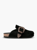 Zuecos Huma Velour Negro