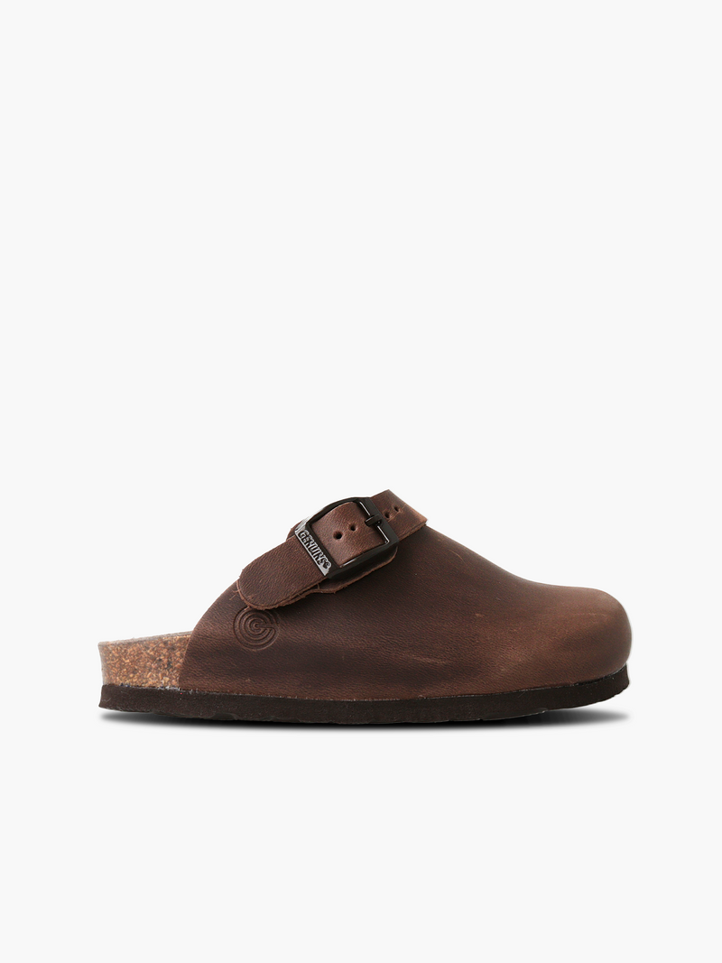 Zuecos Habana Shetland de piel engrasada