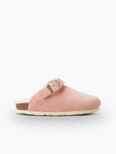 Zuecos de maquillaje de lana y terciopelo Shetland