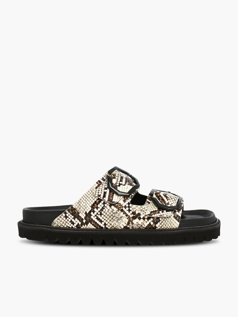 Sandalias Galia Veganas Serpiente Arena