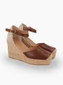 Alpargatas Tokat De Piel Color Chocolate