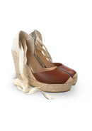 Alpargatas Darya De Piel Color Chocolate