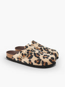 Zuecos de leopardo veganos Riva