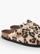 Zuecos de leopardo veganos Riva