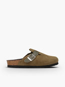 Zuecos Riva Velour Caqui