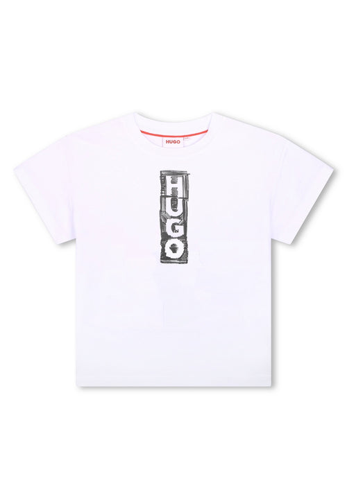 T-Shirt Manches Courtes - Blanc - Fille - Hugo