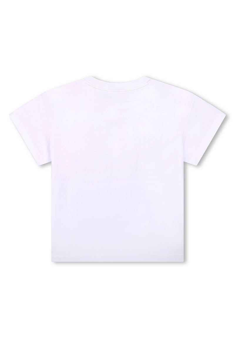 T-Shirt Manches Courtes - Blanc - Fille - Hugo