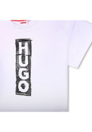 T-Shirt Manches Courtes - Blanc - Fille - Hugo