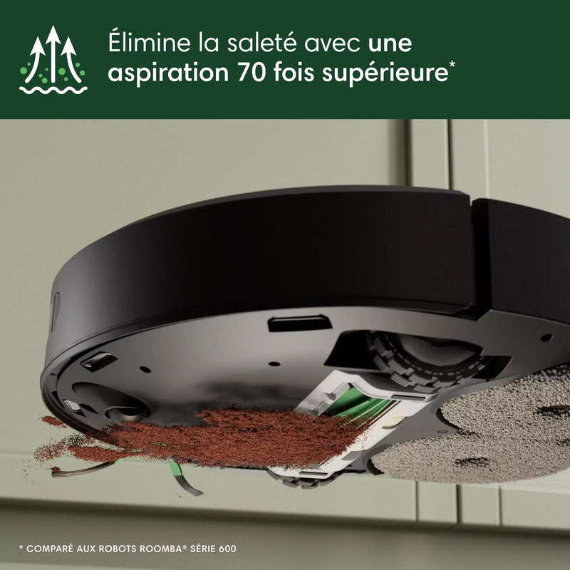 Roomba Plus 405 Combo + Base AutoWash - Noir