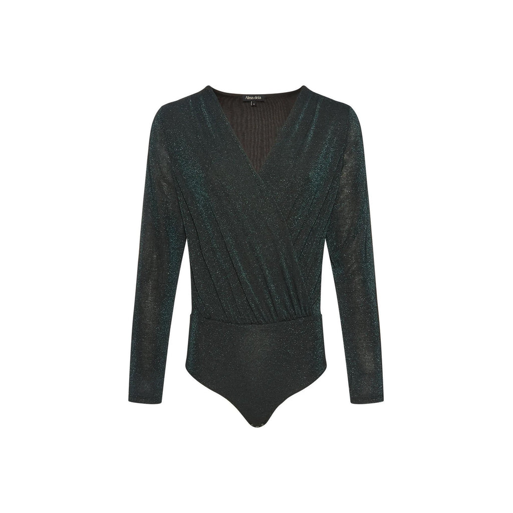 Alma Deia - Glitter Wrap Body - Blue Green - Women
