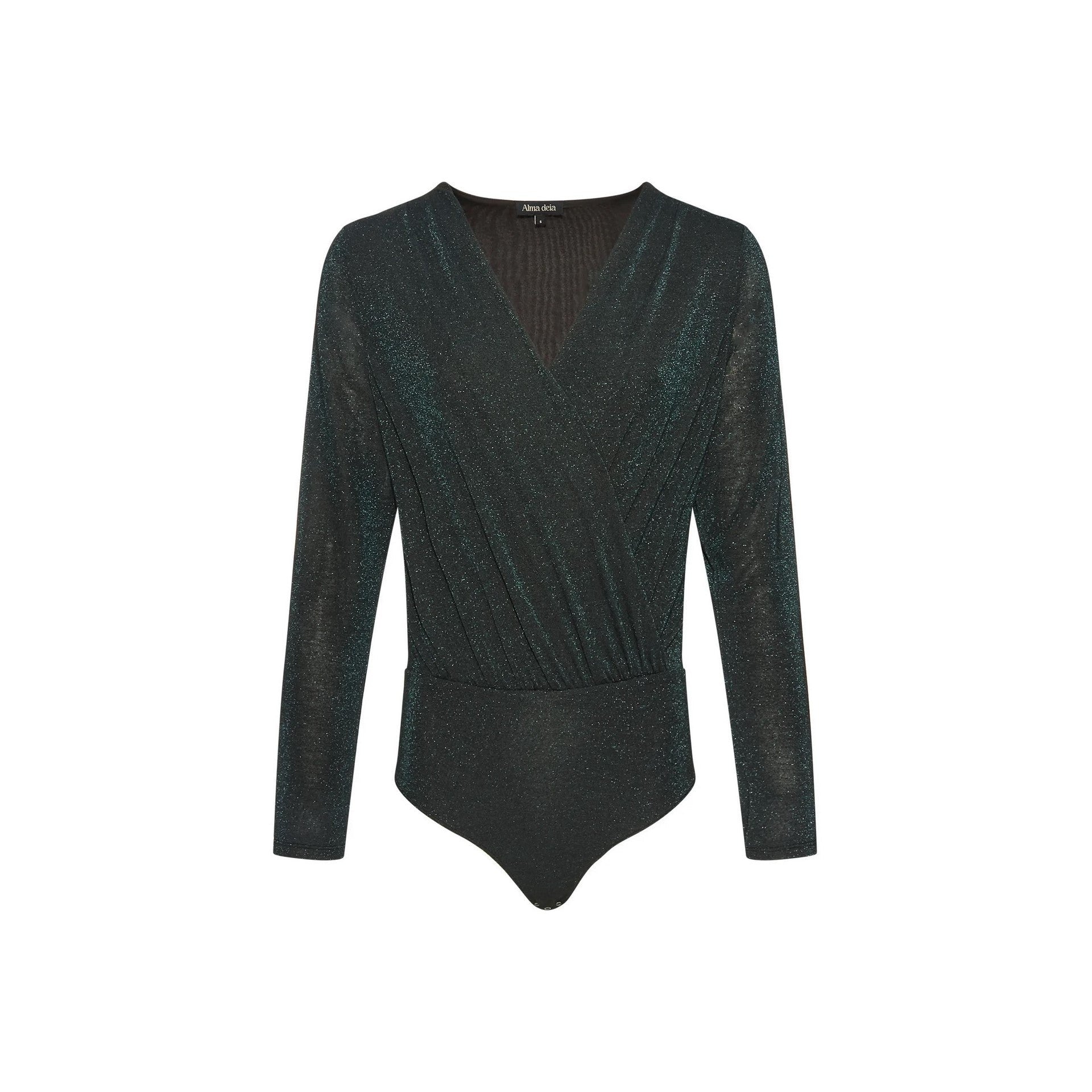 Alma Deia - Glitter Wrap Body - Blue Green - Women